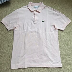 Lacoste boys pink polo. RUNS SMALL!